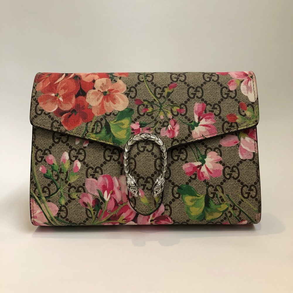 Gucci Blooms Dionysus Chain Wallet Antique Rose